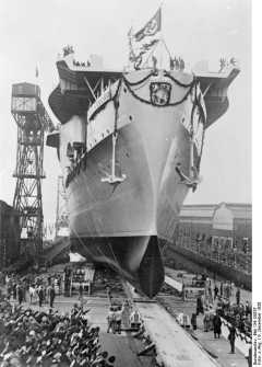 Graf Zeppelin Launch ceremony at Kiel