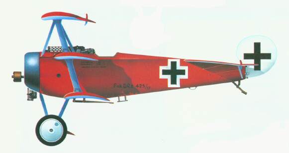Fokker Dr.I flown by the Red Baron